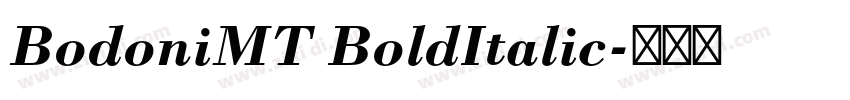 BodoniMT BoldItalic字体转换